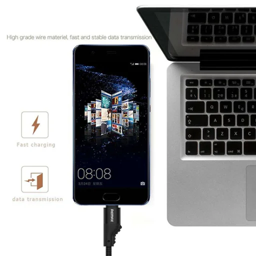 Remax Camaroon USB/Type-C kábel zöld - 2