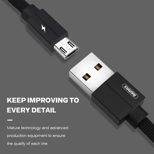 Remax Kerolla USB- USB Micro USB fehér 1 m - 7