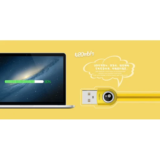 Remax Lemen Micro USB kábel sárga - 8