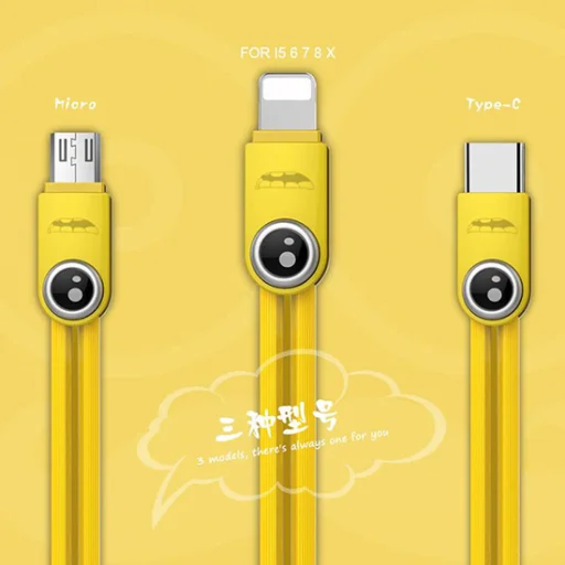 Remax Lemen Micro USB kábel sárga - 9