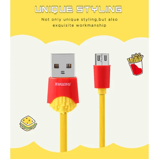 Remax Chips Micro USB kábel sárga 1m - 6