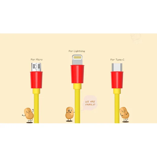 Remax Chips USB Type-C kábel sárga - 5