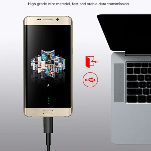 Remax Armor USB/ Micro USB kábel 1m fehér - 11