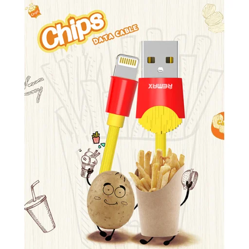 Remax Chips USB/Lightning kábel sárga - 4