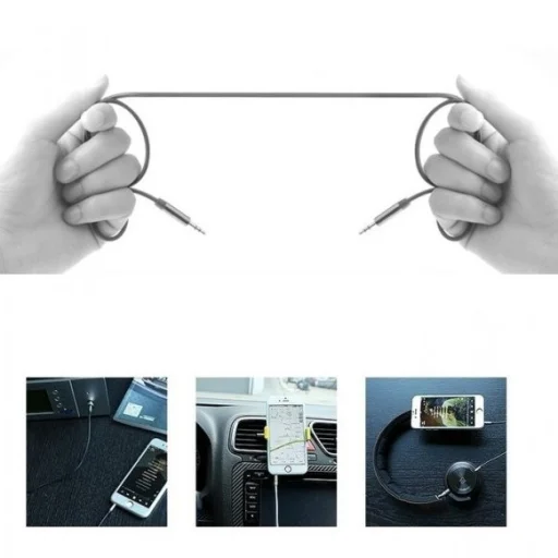 Remax Aux mini audio jack 2 méter fehér - 3