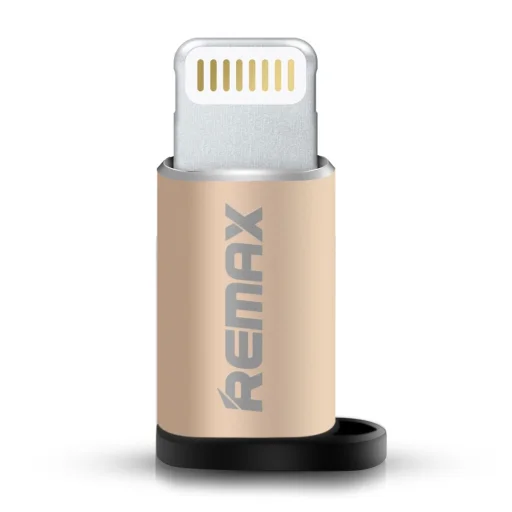 Remax Micro USB - Lightning adapter arany - 1
