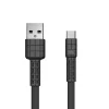 Remax Armor USB/ USB Type-C kábel 5V 2,4A fekete thumbnail