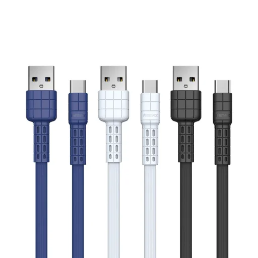 Remax Armor USB/ USB Type-C kábel 5V 2,4A fekete - 2