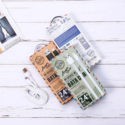 Remax Armor USB/ USB Type-C kábel 5V 2,4A fekete - 4