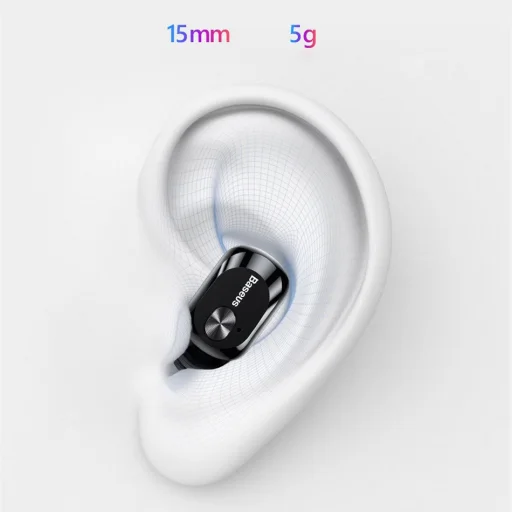 Baseus Encok A03 vezeték nélküli vízálló bluetooth 5.0 headset fehér - 12