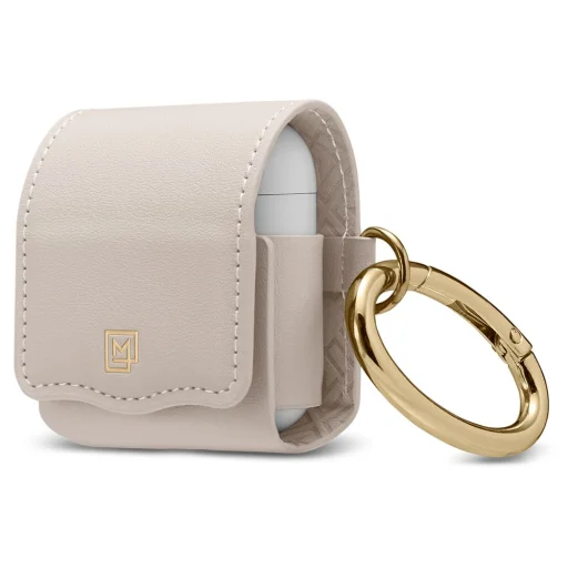 Spigen LA MANON bőr AirPods 1/2 tok pink - 1