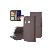 Fliptok kártyatartóval Samsung A60 barna