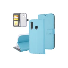 Fliptok kártyatartóval Samsung M40 világoskék