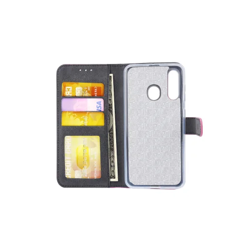 Fliptok kártyatartóval Samsung M40 pink - 6