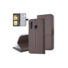 Fliptok kártyatartóval Samsung M40 barna