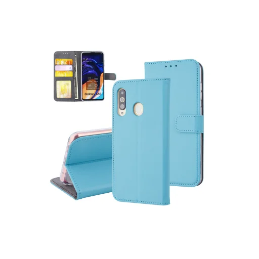 Fliptok kártyatartóval Samsung A60 világoskék - 1