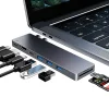 RayCue 8 az 1-ben USB Type C Hub Thunderbolt 3 USB 3.0 HDMI SD MicroSD, MacBook-hoz thumbnail