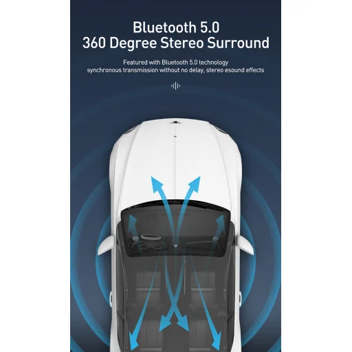 Baseus Bluetooth FM transmitter 2x USB 1x USB type C QC 4.0 fekete (CCTM-B01) - 7