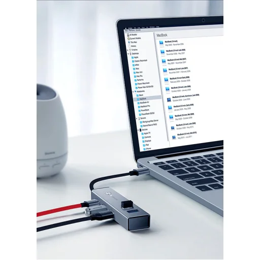 Baseus Cube USB HUB 3xUSB 3.0/3xUSB 2.0 szürke - 12