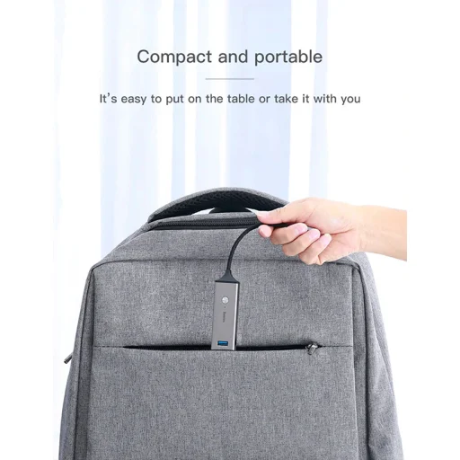 Baseus Cube USB HUB 3xUSB 3.0/3xUSB 2.0 szürke - 16