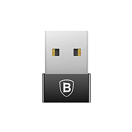 Baseus Exquisite Type-C - USB adapter fekete - 3