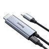 Baseus USB Type-C - 4K HDMI + Type-C PD 60W kábel sötét szürke thumbnail