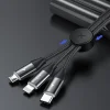 Baseus 3in1 Micro USB/Lightning/ Type-C kábel 1 méter fekete thumbnail