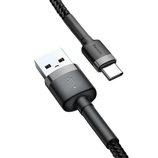 Baseus Cafule Nylon harisnyázott USB/USB-Type C kábel QC3.0 2A 3m fekete - 7