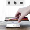 Baseus Ultra-thin vezeték nélküli Qi gyorstöltő 15W 100Cm USB kábellel fekete (WX01B-01) thumbnail