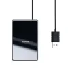 Baseus Ultra-thin vezeték nélküli Qi gyorstöltő 15W 100Cm USB kábellel fekete (WX01B-01) thumbnail