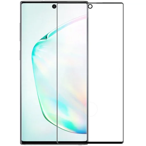 Nillkin 3D CP+MAX Ultra vékony kijelzővédő üvegfólia 9H Samsung Note 10 Plus  fekete kerettel - 1