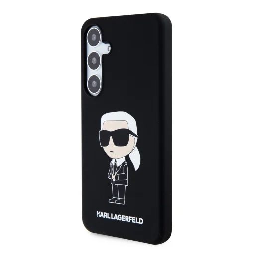 Samsung Galaxy S24 Karl Lagerfeld Liquid Silicone Ikonik NFT tok fekete (KLHCS24SSNIKBCK) - 4