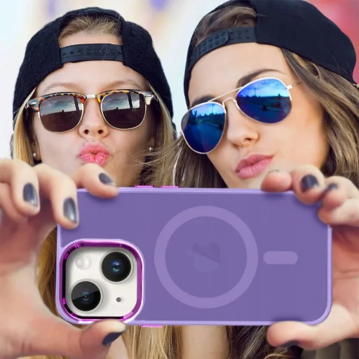 iPhone 15 Plus Matt MagSafe tok lila - 4