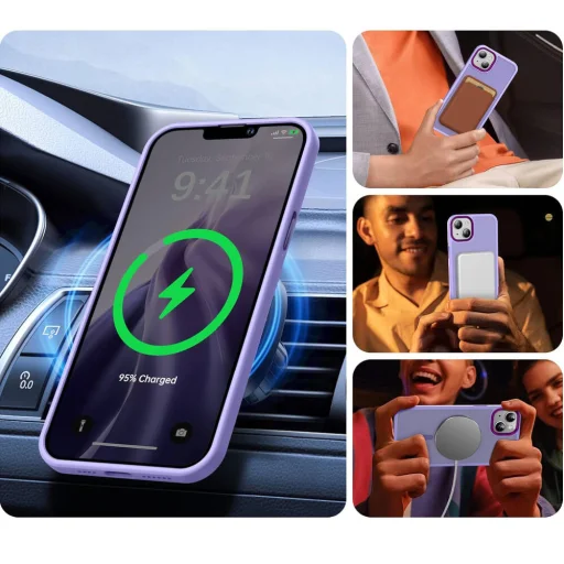 iPhone 15 Plus Matt MagSafe tok lila - 5