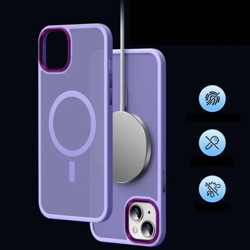 iPhone 15 Plus Matt MagSafe tok lila - 7