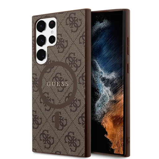 Samsung Galaxy S24 Ultra Guess 4G Colored Ring MagSafe tok barna (GUHMS24LG4GFRW) - 1