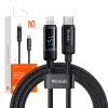 Mcdodo CA-5210 USB-C - Lightning kábel 36W, 1.2m kijelzővel (fekete) thumbnail