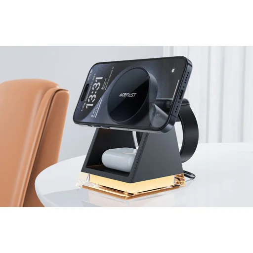 Acefast E17 3 az 1-ben mágneses vezeték nélküli töltő (fekete) - 5