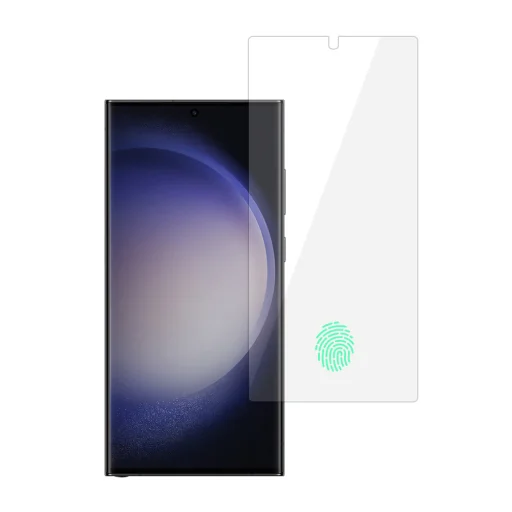 Samsung Galaxy S24 Ultra Blue Multipak kijelzővédő üvegfólia 10 db (ujjlenyomat feloldással) - 2