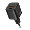 Rocoren hálózati töltő adapter MiniGaN USB-C, USB, 20W (fekete) thumbnail