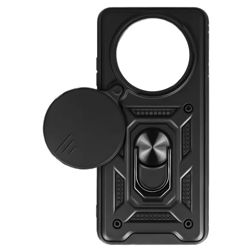 Realme 12 5G Slide Camera Armor puzdro s výklopným stojanom čierne - 2