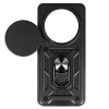Realme 12 Pro Plus 5G Slide Camera Armor tok kihajtható támasszal fekete thumbnail