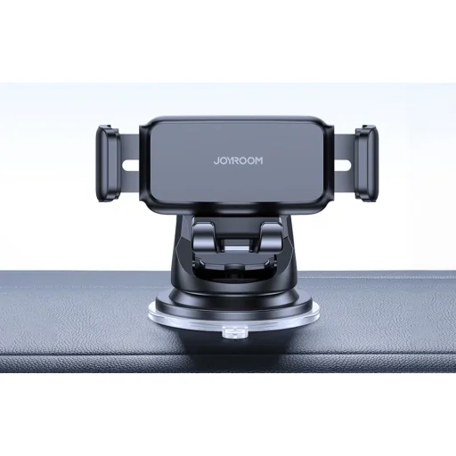 Joyroom Univerzális autós telefontartó műszerfalra állítható karral fekete (JR-ZS283B) - 2