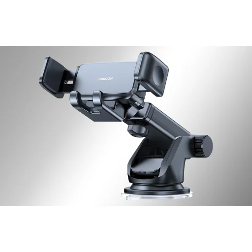 Joyroom Univerzális autós telefontartó műszerfalra állítható karral fekete (JR-ZS283B) - 4