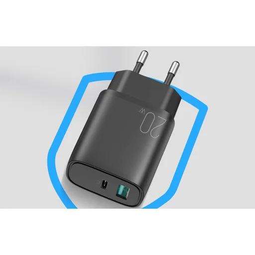 Joyroom gyorstöltő fali adapter USB-A QC 3.0/USB-C PD 20W fehér (L-QP2011) - 6