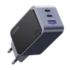 Ugreen Nexode Air 65W hálózati töltő adapter 1x USB-A + 2x USB-C (szürke) thumbnail