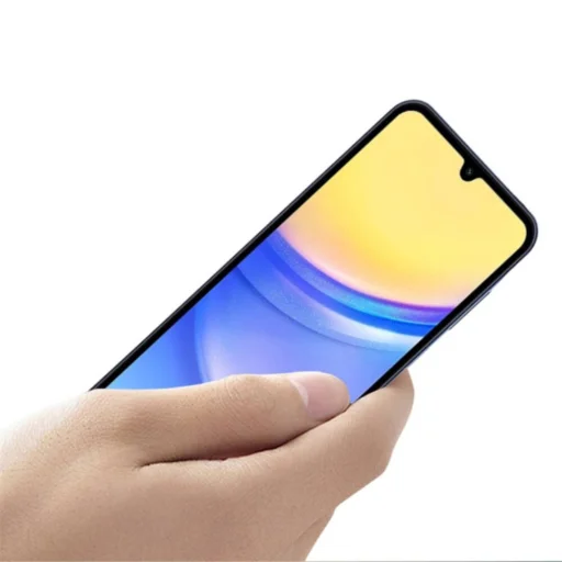 Samsung Galaxy A15 5G 5D Full Glue kijelzővédő üvegfólia fekete - 5