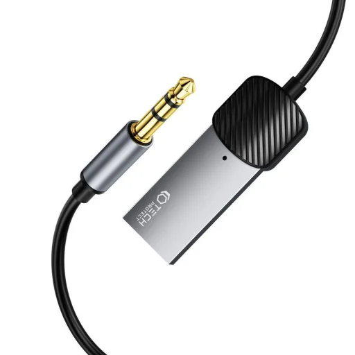 Tech-Protect Ultraboost audio bluetooth 3.5mm jack AUX adapter szürke - 6