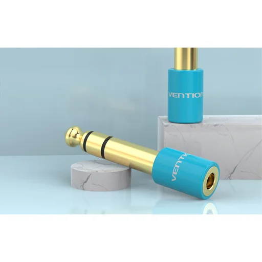 Átalakító adapter Jack 3.5mm - ről 6.5mm-re  Vention VAB-S01-L kék - 3