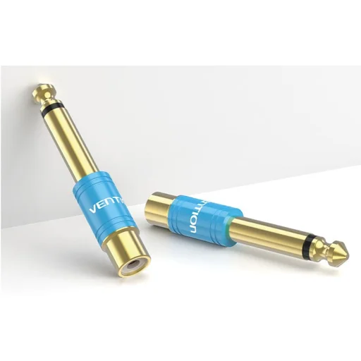 Audio Adapter 6.35mm apa - RCA anya Vention VDD-C03 kék - 2
